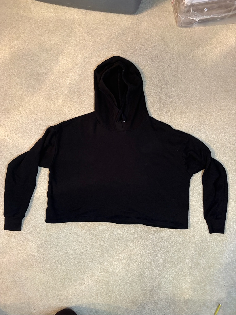 Victoria Secret Sport Black Women's Cropped Hoodie